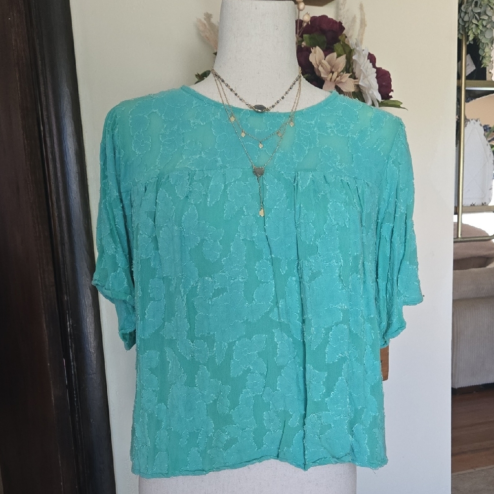 Chic Turquoise Blouse